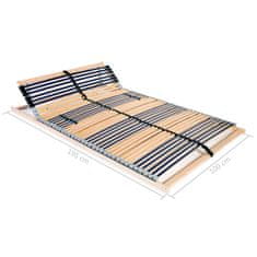 Vidaxl Letveno dno za posteljo 42 letvic 7 con 100x200 cm