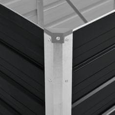 Vidaxl Visoka greda antracitna 100x40x77 cm pocinkano jeklo