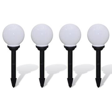Vidaxl Zunanje svetilke za osvetlitev poti 4 kosi LED 15 cm s konico