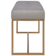 Vidaxl Klop 120 cm siv žamet