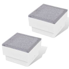Vidaxl 2 x LED Talna Vgradna Svetilka 100 x 100 x 68 mm