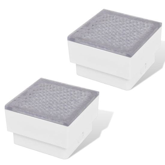 Vidaxl 2 x LED Talna Vgradna Svetilka 100 x 100 x 68 mm