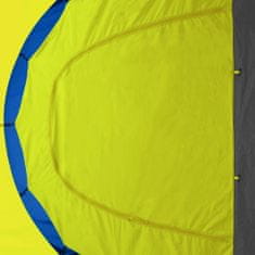 shumee Šotor za kampiranje za 9 oseb modre in rumene barve