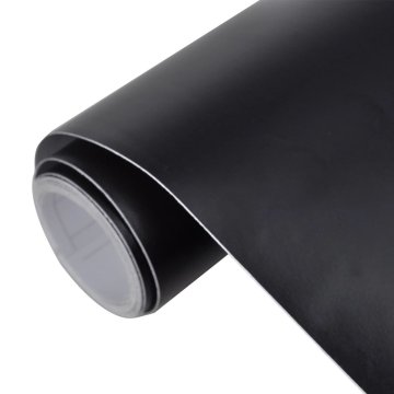 Vidaxl Mat črna folija za avto 200 x 152 cm vododporna brez mehurčkov