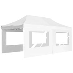 Vidaxl Profesionalni šotor za zabave aluminij 6x3 m bel