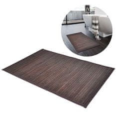 Vidaxl Kopalniška preproga iz bambusa 60x90 cm temno rjava