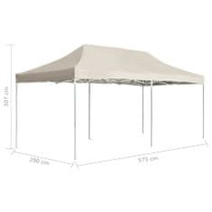 Greatstore Profesionalni šotor za zabave aluminij 6x3 m krem
