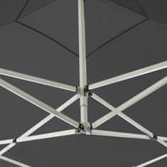 Vidaxl Profesionalni šotor za zabave aluminij 3x3 m antracit