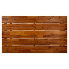 Vidaxl Vrtna miza z nogami U oblike 140x80x75 cm trden akacijev les