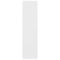 Vidaxl Garderobna omara bela 90x52x200 cm iverna plošča