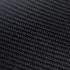 Vidaxl Vinilna folija za avto iz ogljikovih vlaken 3D črna 152x500 cm