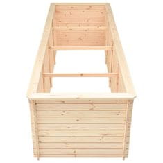 Vidaxl Visoka greda 300x100x80,5 cm borovina 19 mm