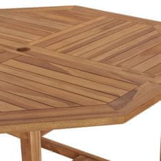 Vidaxl Vrtna miza 120x120x75 cm trdna tikovina