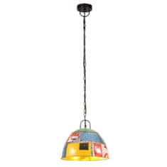 Vidaxl Industrijska starinska viseča svetilka 25 W večbarvna 31 cm E27