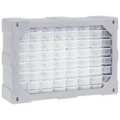 Vidaxl Organizator s 64 predali 52x16x37,5 cm