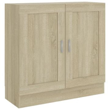 Vidaxl Knjižna omara sonoma hrast 82,5x30,5x80 cm iverna plošča