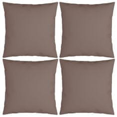 Greatstore Okrasne blazine 4 kosi taupe 40x40 cm blago