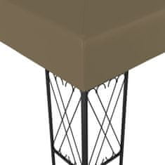 Vidaxl Paviljon 3x3 m taupe blago