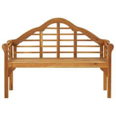 Greatstore Vrtna klop z blazino 135 cm trden akacijev les