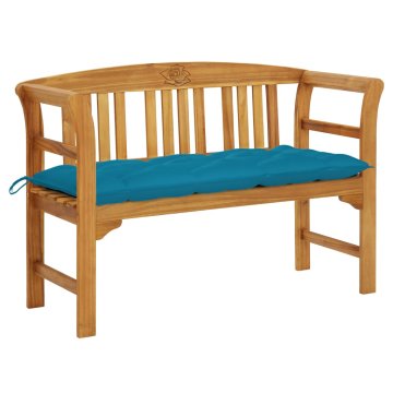 Vidaxl Vrtna klop z blazino 120 cm trden akacijev les