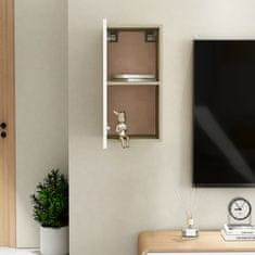 Vidaxl TV omarica bela in sonoma hrast 30,5x30x60 cm iverna plošča