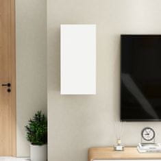 Vidaxl TV omarica bela in sonoma hrast 30,5x30x60 cm iverna plošča
