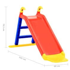 Vidaxl Otroški tobogan 141 cm PP