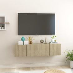 Vidaxl Viseča TV omarica 2 kosa sonoma hrast 60x30x30 cm
