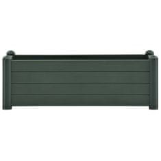 Vidaxl Visoka greda PP zelena 100x43x35 cm