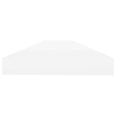 Vidaxl Stenska polica barva hrasta in bela 100x23,5x3,8 cm MDF