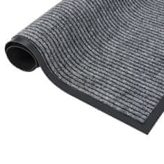 Vidaxl Predpražnik črtast siv 80x120 cm