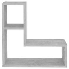 Vidaxl Stenska polica 2 kosa betonsko siva 50x15x50 cm iverna plošča