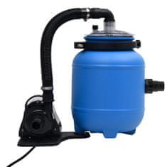 Vidaxl Filtrirna črpalka za bazen črna in modra 4 m³/h