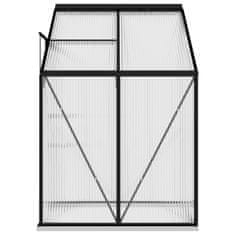 Vidaxl Rastlinjak antraciten iz aluminija 2,7 m³