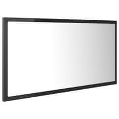 Vidaxl LED kopalniško ogledalo visok sijaj sivo 90x8,5x37cm iverna pl.