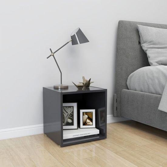 Vidaxl TV omarica siva 37x35x37 cm iverna plošča