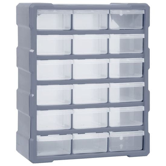 Vidaxl Organizator z 18 predali 38x16x47 cm