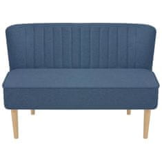 Vidaxl Kavč iz blaga 117x55,5x77 cm moder