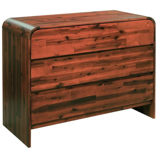 Vidaxl Predalnik iz trdnega akacijevega lesa 90x37x75 cm