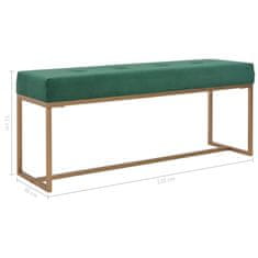 Vidaxl Klop 120 cm zelen žamet