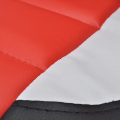 shumee Moderni pisarniški stol iz umetnega usnja Rdeča barva
