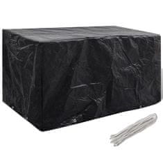 shumee vidaXL Pokrivalo za vrtno pohištvo z 8 obročki 180x70x90 cm