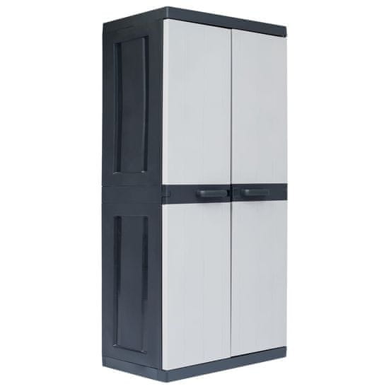shumee Vrtna omara za shranjevanje XXL 89x54x190 cm plastika
