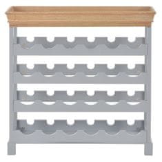 Vidaxl Omarica za vino MDF 70x22,5x70,5 cm siva