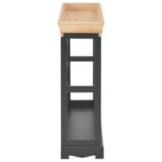 Vidaxl Omarica za vino MDF 70x22,5x70,5 cm črna