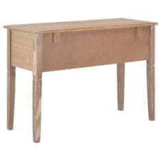 Vidaxl Pisalna miza les 109,5x45x77,5 cm rjava