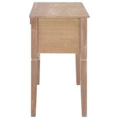 Vidaxl Pisalna miza les 109,5x45x77,5 cm rjava