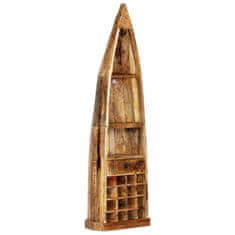 Vidaxl Stojalo za vino 50x40x180 cm trden mangov les