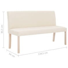 Vidaxl Klop 139,5 cm krem poliester