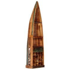 Vidaxl Stojalo za vino 50x40x180 cm trden predelan les